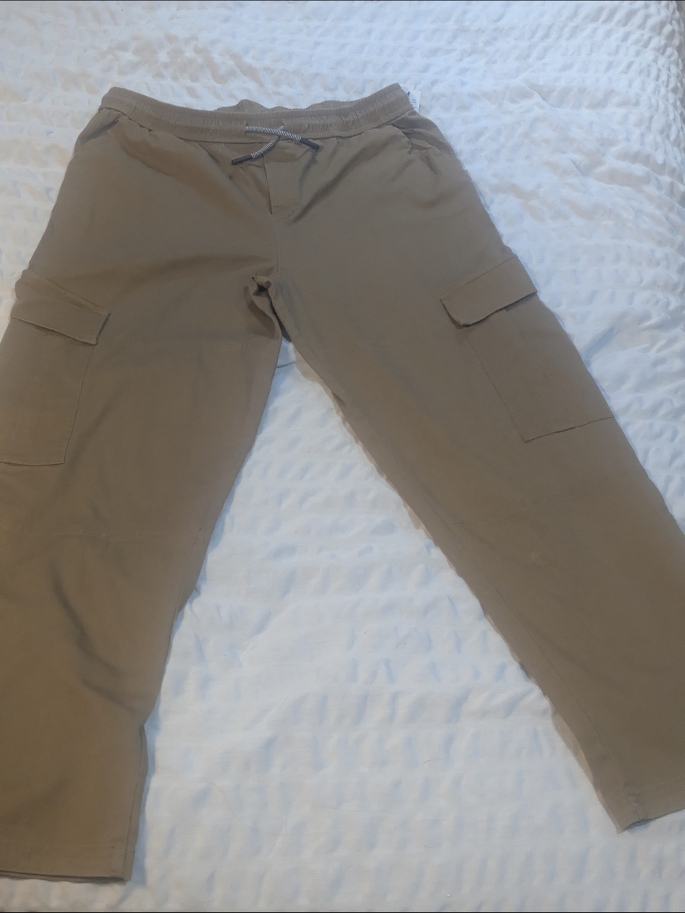 art class Kids Tan Cargo Joggers with Drawstring Waist